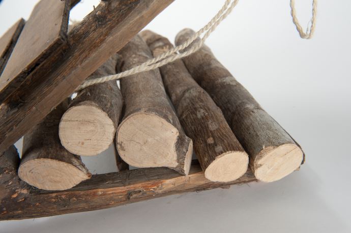 樹枝、木板、麻繩
