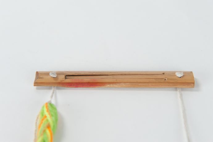 孟宗竹、簧片、毛線、麻線