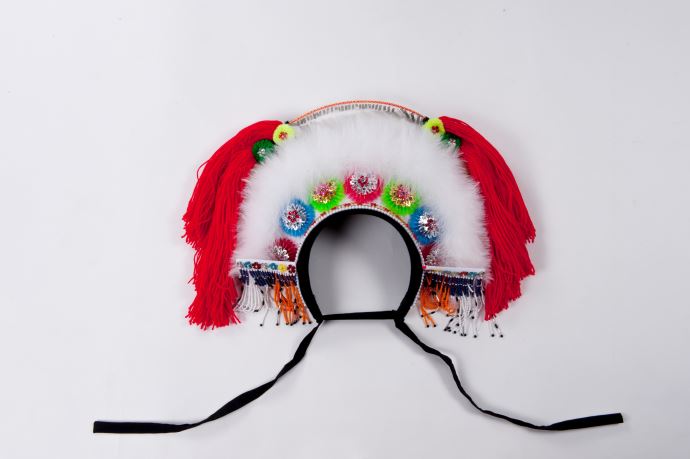 羽毛、毛線、亮片、塑膠串珠、棉、麻、人造纖維、鐵