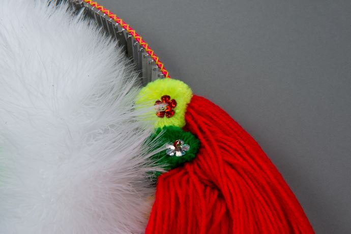 羽毛、毛線、亮片、塑膠串珠、棉、麻、人造纖維、鐵