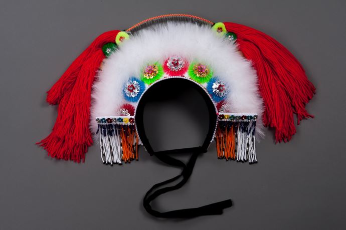 羽毛、毛線、亮片、塑膠串珠、棉、麻、人造纖維、鐵