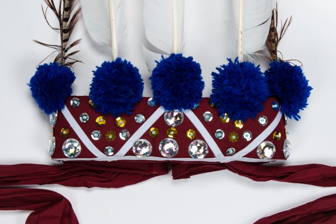 棉、麻、羽毛、毛線、塑膠串珠、鈴鐺、亮片