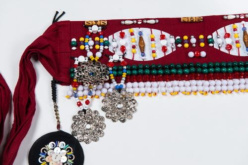 棉、麻、貝殼、塑膠串珠