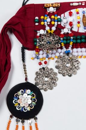 棉、麻、貝殼、塑膠串珠